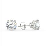 Brilliant Carbon Sirius Stud Earrings - Multiple Sizes - White - LAB-GROWN DIAMOND: 2.00 CARAT TOTAL WEIGHT