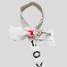 NANDANIE One Of A Kind: Nandanie X Hypnotiq The Painted Solid Grace Bow - White