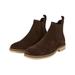 Burton Mens Suede Chelsea Ankle High Boots - Brown - Brown - 10