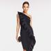 ONE33 SOCIAL The Mercer | Black Ruched Cocktail Dress - Black