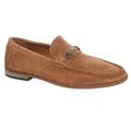 Roamers Mens Suede Slip-on Casual Shoes (Sand) - Brown - 9