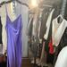 Fleur Du Mal Cowl Neck Dress With High Slit And Crystal Strap Details - Purple - S