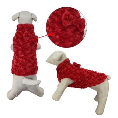 Primeware Inc. Luxury Faux Fur Winter Dogs Coat - Red - LG