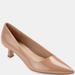 Journee Collection Women's Celica Wide Width Pump - Brown - 6.5