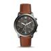 Fossil Neutra FS5512 Elegant Japanese Movement Fashionable Chronograph Amber Leather Watch - Brown