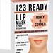 ZAQ 123 Ready Copper Honey Hydrating Gel Lip Patches 5pc