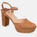 Journee Collection Journee Collection Women's Roslynn Pump - Brown - 7.5