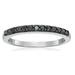 Vir Jewels 1/5 Cttw Black Diamond Ring Wedding Band .925 Sterling Silver 13 Stones Round - Grey - 7