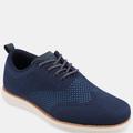 Vance Co. Shoes Men's Ezra Wide Width Knit Dress Shoe - Blue - 12