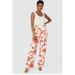 Principles Womens/Ladies Floral Belt Pants - Orange - 6