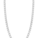Sterling Forever Interlocking Curb Chain - White