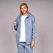 Juice Womens/Ladies Fabrica Full Zip Hoodie - Denim Blue - Blue - L