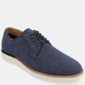 Vance Co. Shoes Ingram Plain Toe Derby Shoe - Blue - 8