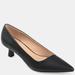 Journee Collection Women's Celica Wide Width Pump - Black - 6.5