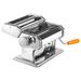 Fresh Fab Finds Stainless Steel Pasta Maker Roller - 6 Thickness Settings, Fettuccine Noodle - 1 Machine - Chrome