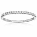 Vir Jewels 1/5 Cttw Round Diamond Wedding Band For Women In 14K White Gold Prong Set - White - 9.5