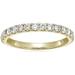 Vir Jewels 1/2 Cttw Round Diamond Wedding Band For Women In 14K Yellow Gold 13 Stones Prong Set - Gold - 9