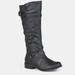 Journee Collection Journee Collection Women's Harley Boot - Black - 8