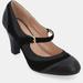 Journee Collection Women's Wide Width Siri Pumps - Black - 9