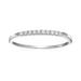 Vir Jewels 1/10 cttw Petite Diamond Wedding Band For Women In 10K White Gold Prong Set, Size 4.5-10 - White - 8