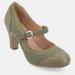 Journee Collection Women's Wide Width Siri Pumps - Green - 5.5