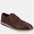 Vance Co. Shoes Warrick Wide Width Wingtip Derby - Red - 13