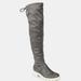 Journee Collection Journee Collection Women's Tru Comfort Foam Extra Wide Calf Salisa Boot - Grey - 7