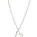 Sterling Forever Amia Heart Pendant - Grey