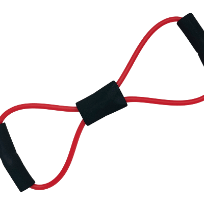 Jupiter Gear Figure-8 Resistance Band for Strength and Stability Exercises - Red