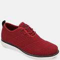 Vance Co. Shoes Novak Wide Width Knit Dress Shoe - Red - 10