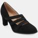 Journee Collection Women's Comfort Narrow Width Loren Pump - Black - 5.5