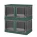 Fresh Fab Finds 2Pcs 72L Foldable Storage Bins With Lid Collapsible Stackable Closet Organizer Containers