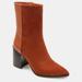 Journee Collection Journee Collection Women's Tru Comfort Foam Sharlie Bootie - Orange - 8.5