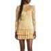 Saylor Adria Dress - Gold - Gold