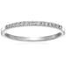 Vir Jewels 1/8 Cttw Petite Round Diamond Wedding Band For Women In 10K White Gold Prong Set - White - 3.5