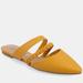 Journee Collection Women's Tru Comfort Foam Narrow Width Olivea Mule - Yellow - 11