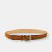 SFALCI 32mm Classic Italian Calf Suede Belt - Conker Tan - Brown - 40''