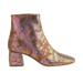 Forte Forte Metallic Printed Ankle Boot - Orange