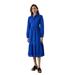 Principles Womens/Ladies Broderie Midi Shirt Dress - Blue - 16