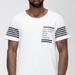 Konus Men's Scallop Tee In Elm - White - XS