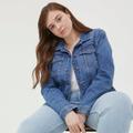 FatFace Plus Size Tasha Denim Jacket - Blue