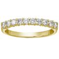 Vir Jewels 3/4 cttw Round Diamond Wedding Band For Women In 14K Yellow Gold, 10 Stones Prong Set, Size 4.5-10 - Gold - 4.5