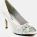 Lunar Womens/Ladies Lyla Peep Toe Court Shoes - Silver - Grey - UK 6 / US 8