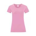 Fruit of the Loom Womens/Ladies Iconic T-Shirt - Powder Rose - Pink - M