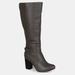 Journee Collection Journee Collection Women's Wide Calf Carver Boot - Grey - 8.5