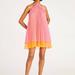 AMUR Tate Halter Mini Tulle Dress - Pink