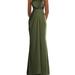 Dessy Collection One-Shoulder Draped Twist Empire Waist Trumpet Gown - 3111 - Green - 0