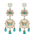 Marchesa Butterfly Chandelier Earrings - Blue - OS