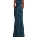 Dessy Collection One-Shoulder Draped Twist Empire Waist Trumpet Gown - 3111 - Blue - 0