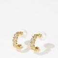 Classicharms Gold Teardrop Zirconia Earrings - Gold